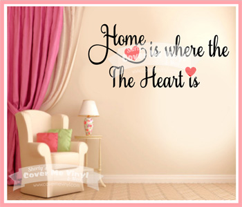 Home is Where the heart is Wall Decal