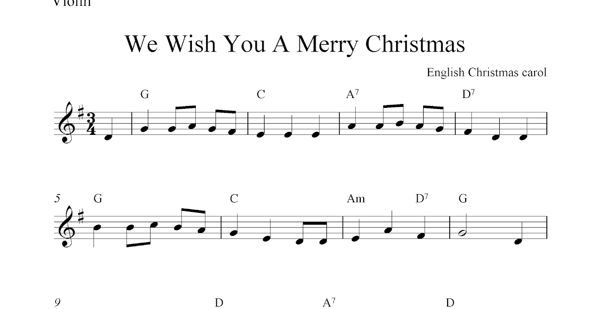we wish you a merry christmas free christmas violin sheet we wish you a merry christmas music download