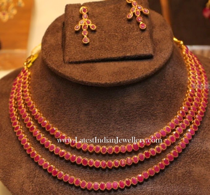 gold ruby necklace designs