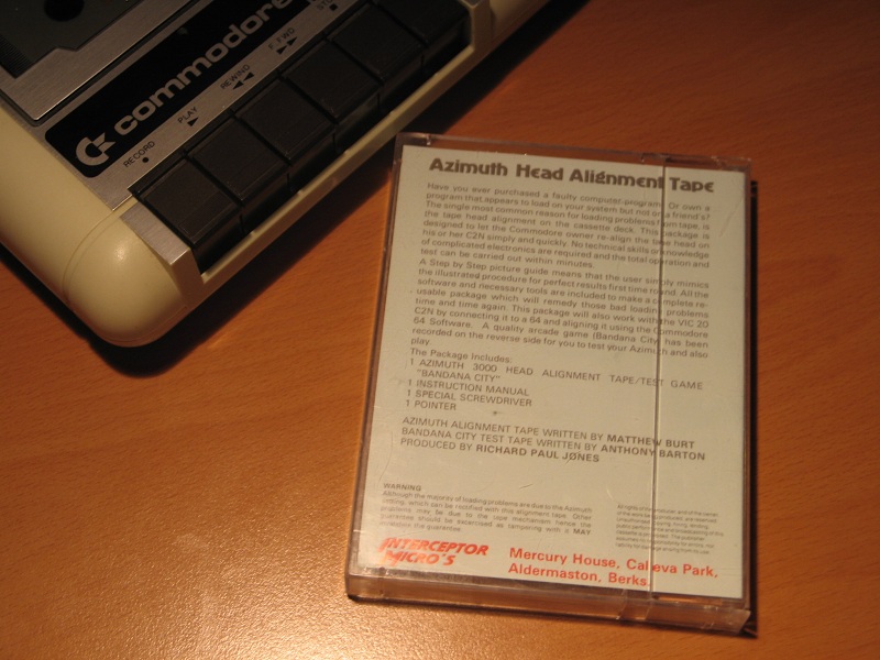 RetroSpill Azimuth Head Alignment Tape Commodore 64