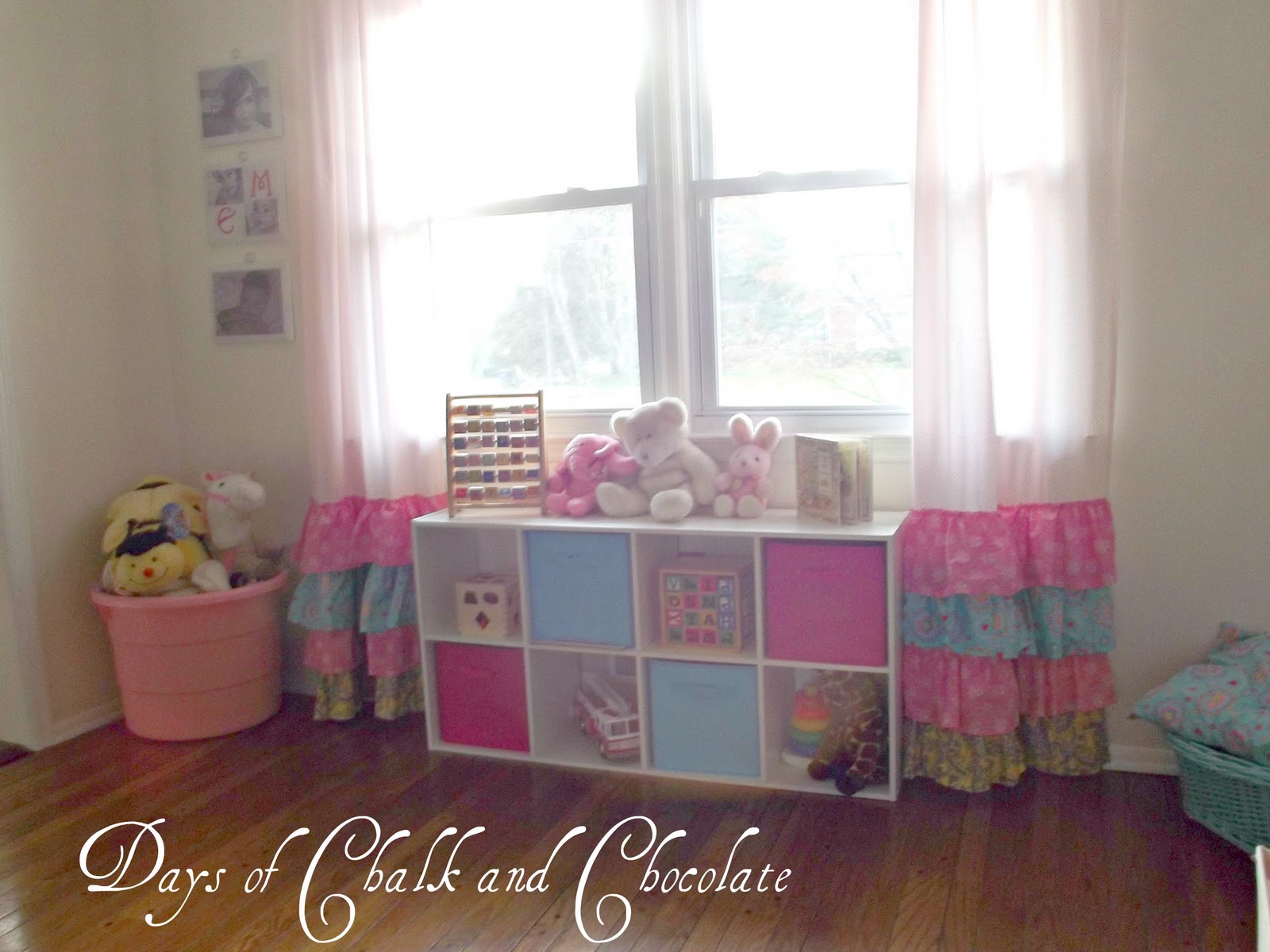 Girly Ruffled Curtains And Inspiration Days Of Chalk And Chocolate