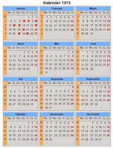 Calendar 1915