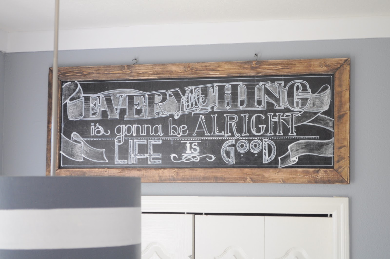 Sawdust 2 Stitches Rustic Chalkboard Sign