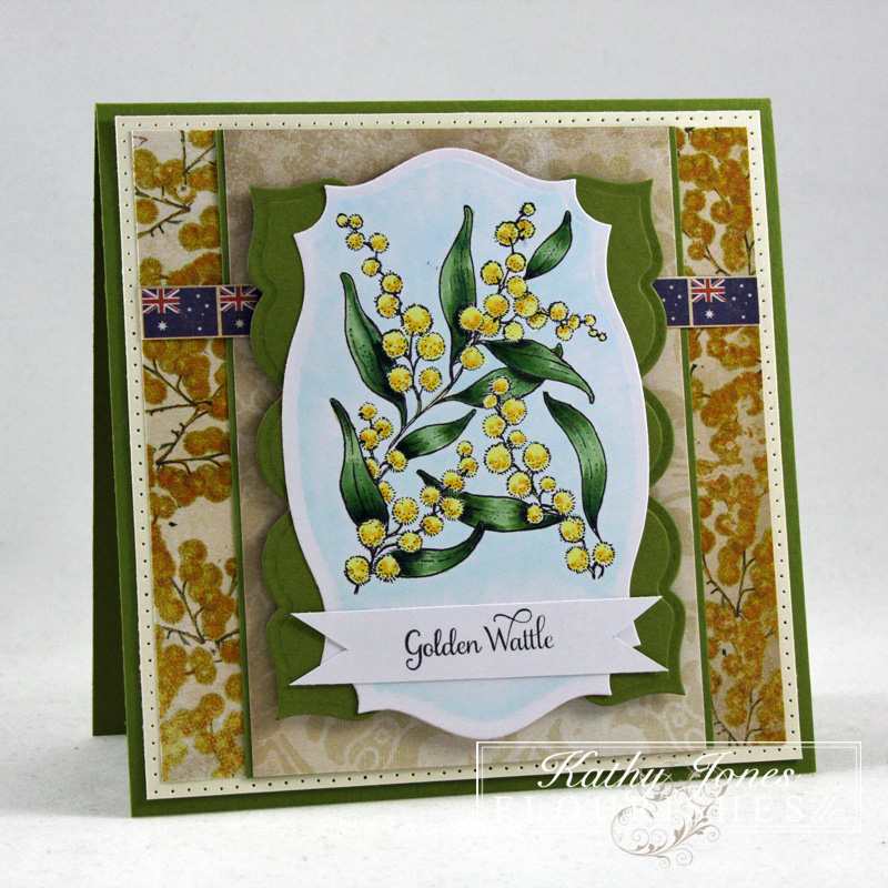 Inspired to Stamp The Golden Wattle