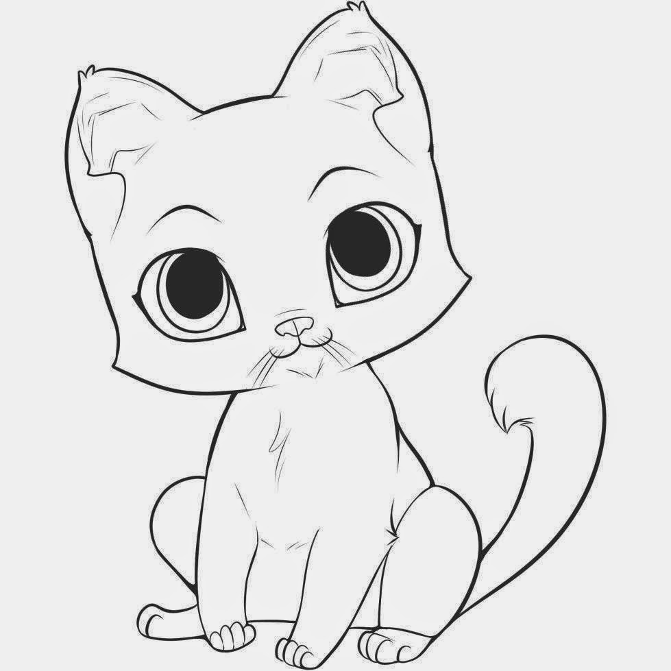Раскраски аниме котята Раскраски аниме котята