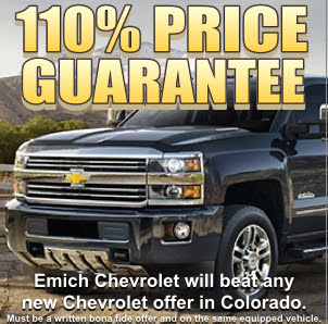 Emich Chevrolet 110% Price Guarantee
