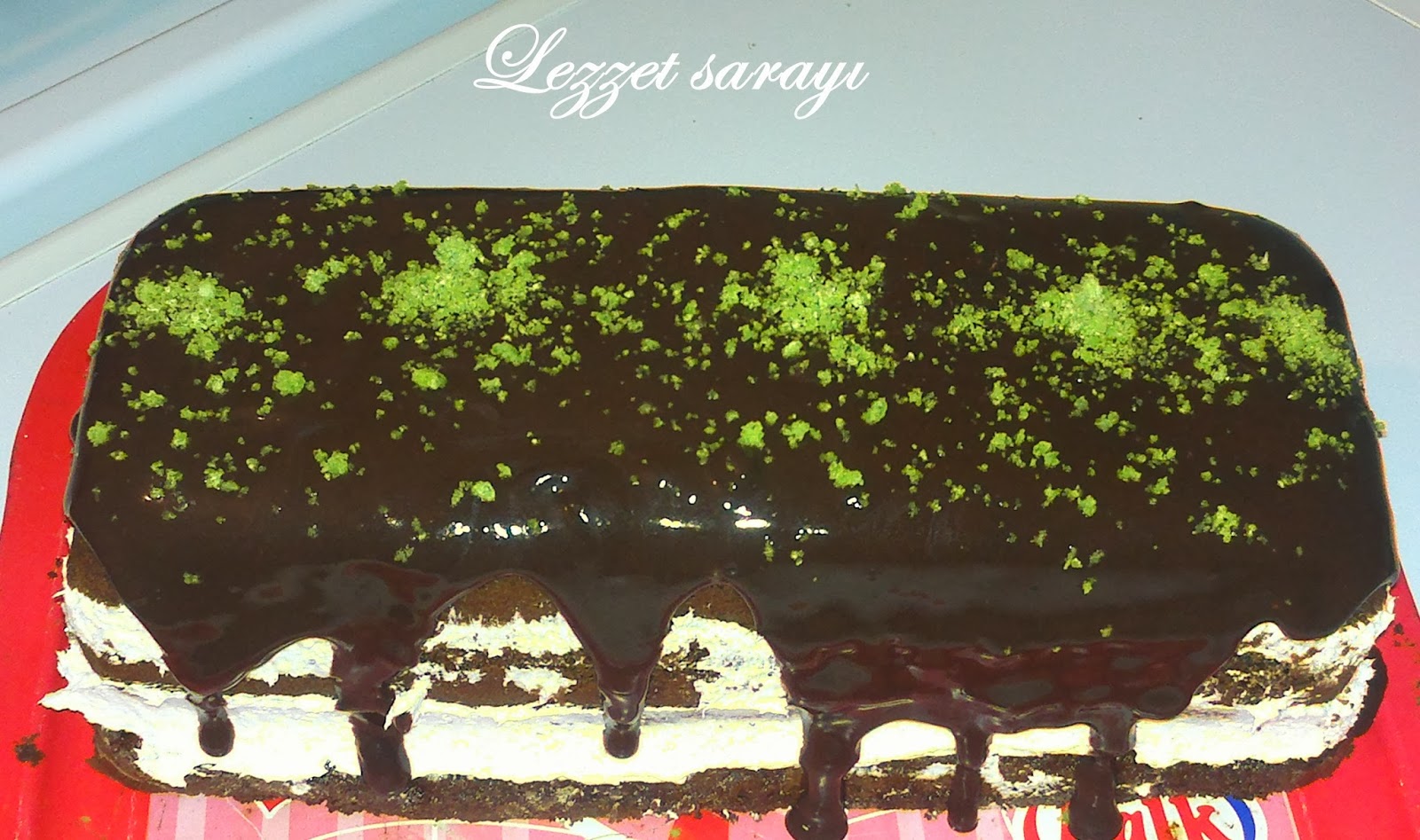 Lezzet sarayı Çikolata Soslu Kakaolu Baton Pasta