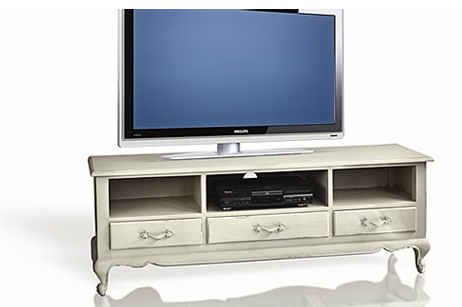 Decoración. Tendencias en estilo clásico: Mueble de televisión en color