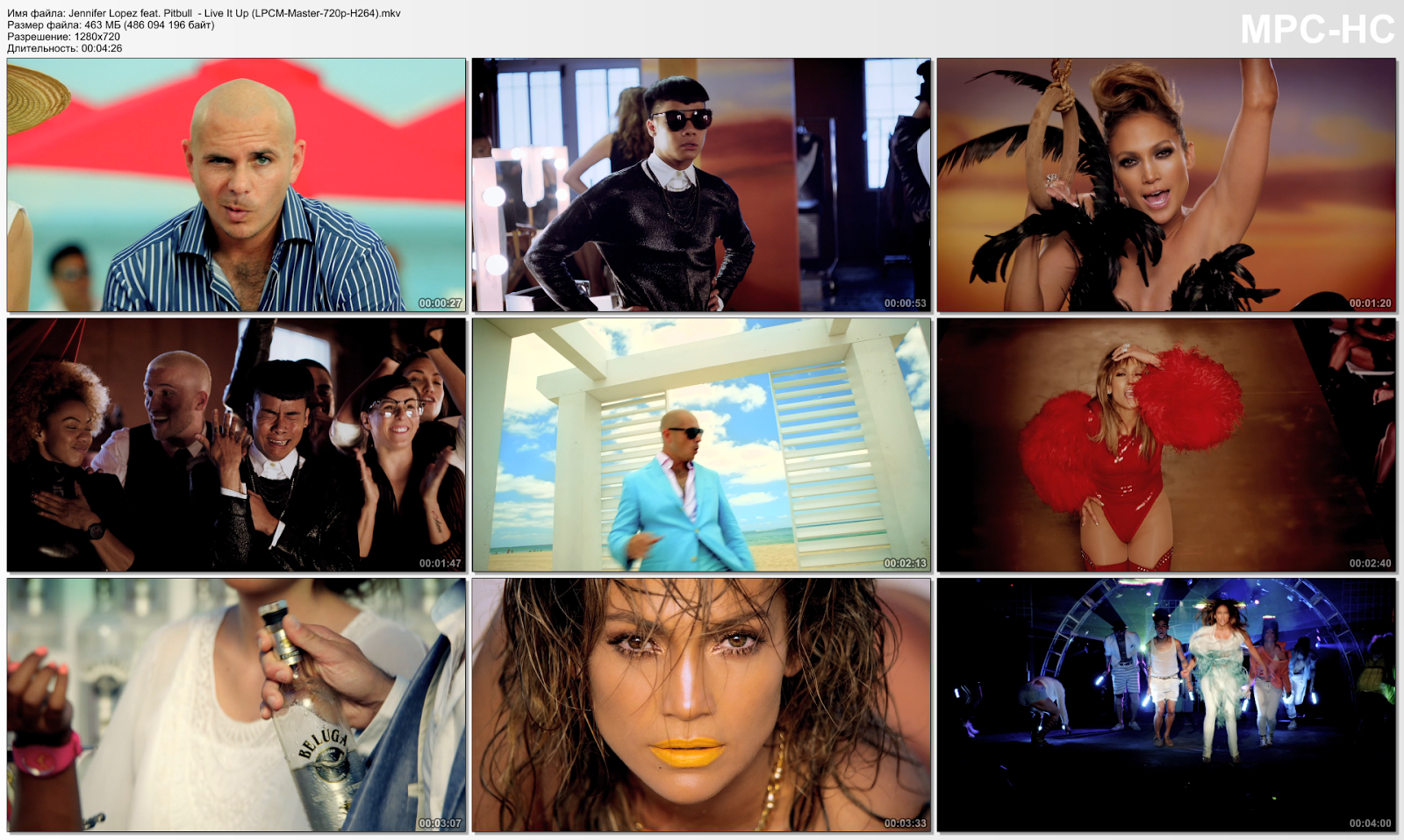 high definition music video jennifer lopez feat pitbull live it up lpcm master 720p h264 mkv