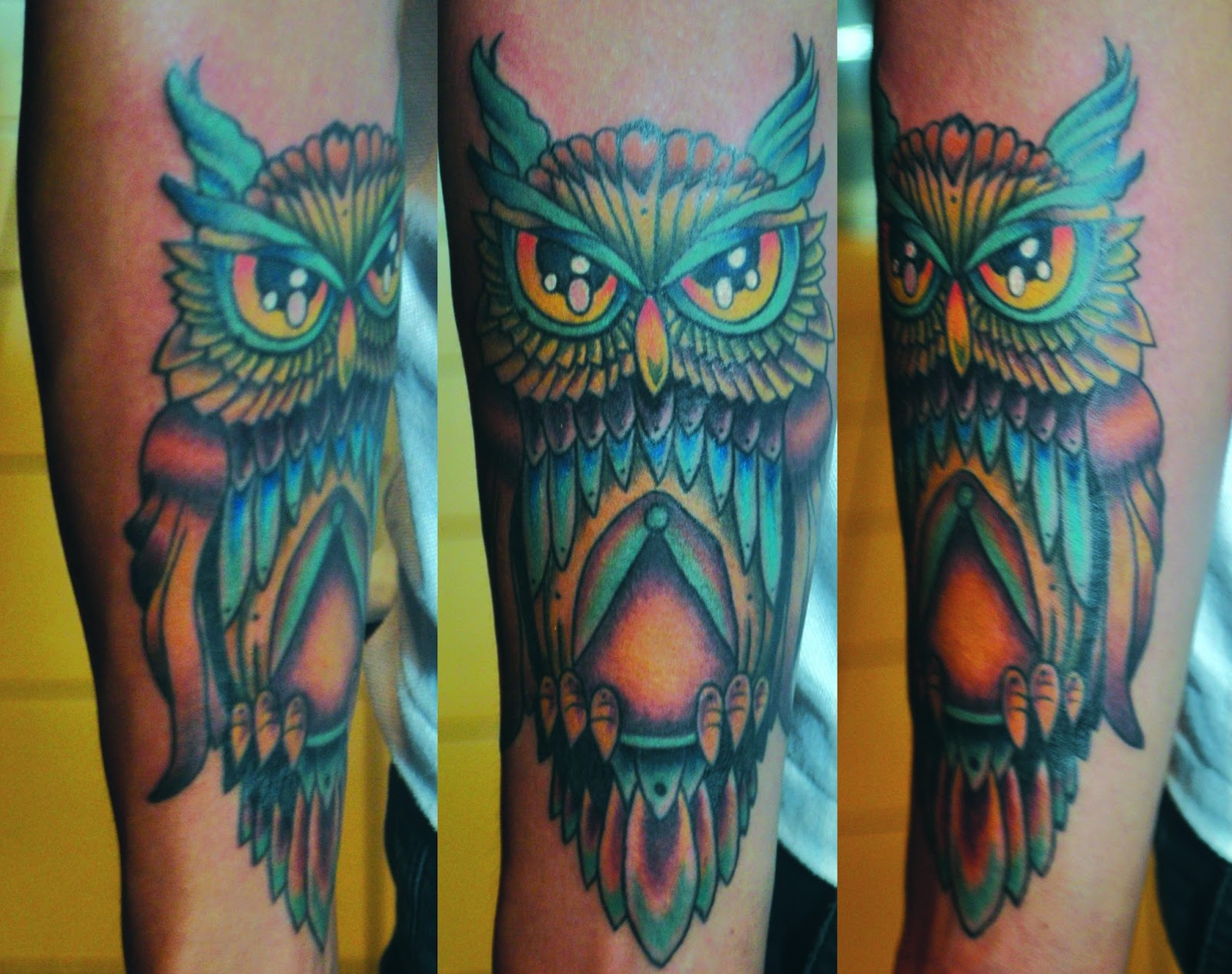 Nikko Samson Tattoo: an owl tattoo for roule