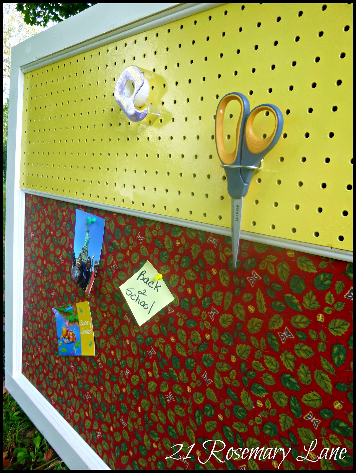 21 Rosemary Lane Our Homemade Peg and Pin Board