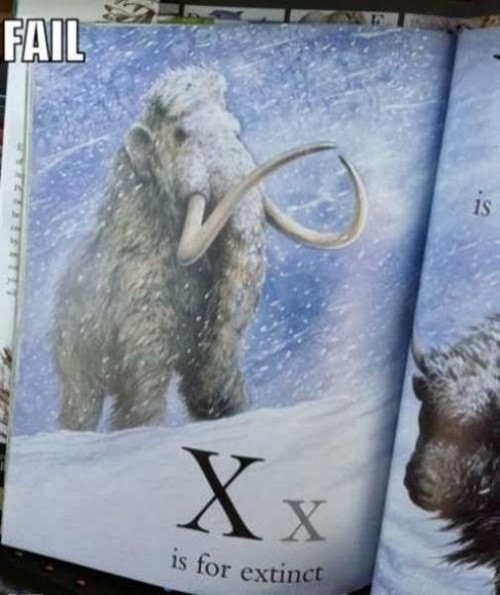 x is for extinct childrens alphabet book fail mastodon woolly mammoth x is for extinct funny fail