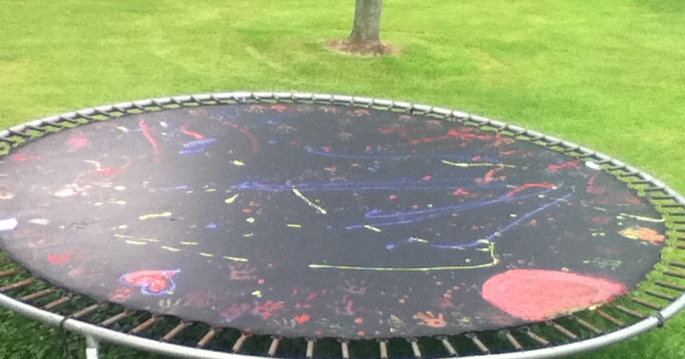 Stay.Read.Enjoy. Splatter Paint Trampoline