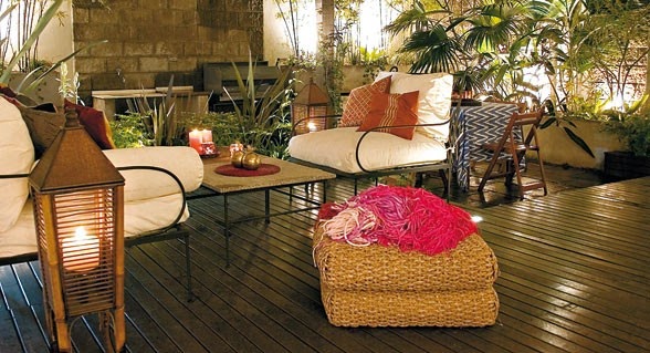 MUEBLES PARA PATIO DE MIMBRE - Patios y Jardines