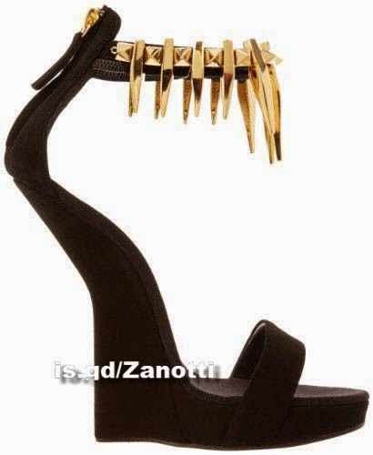 Giuseppe Zanotti Women's Decorative Ankle Strap Wedge Sandal