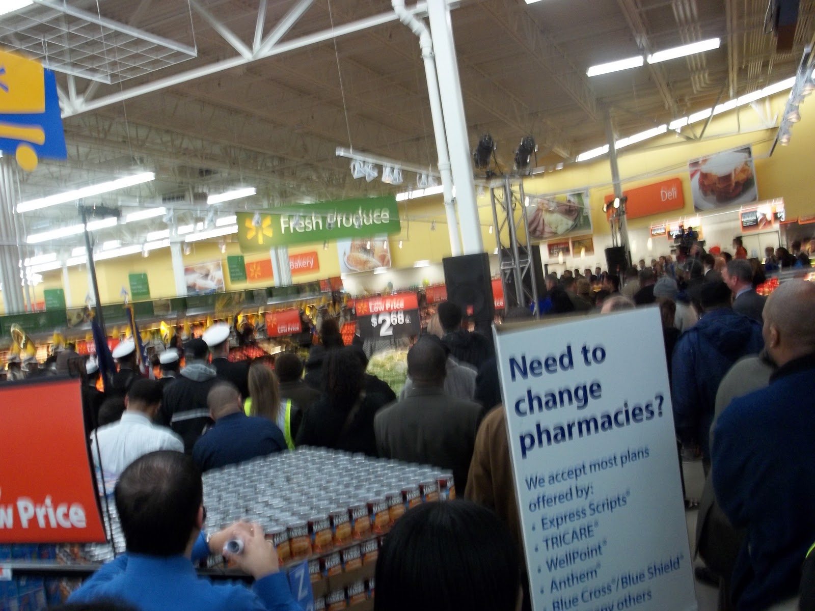The Sixth Ward Walmart opened today in West Chatham!