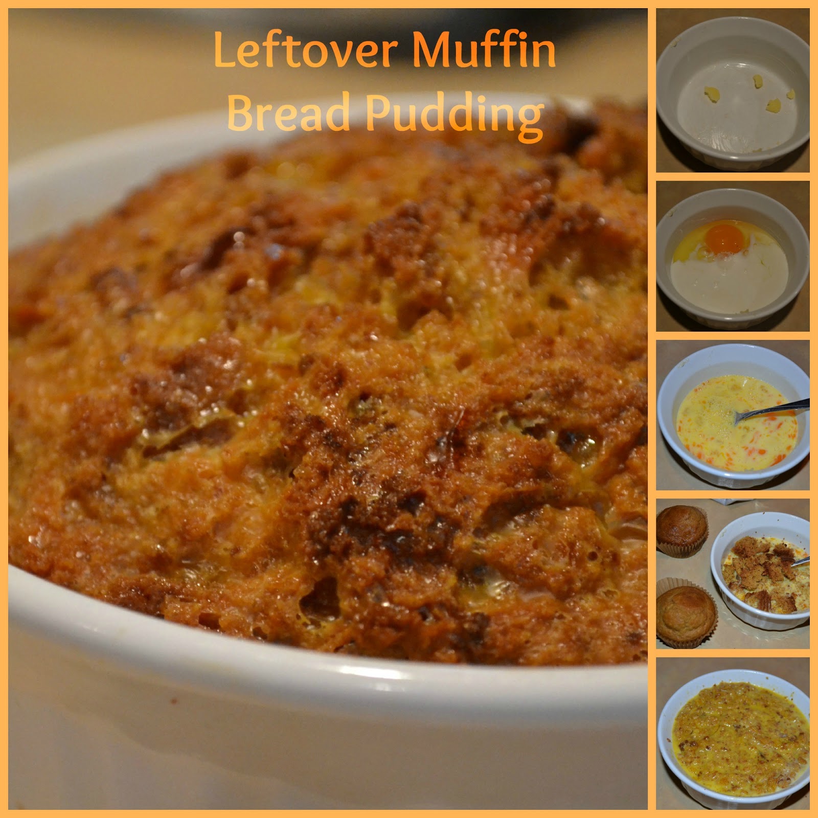 What To Do With Leftover Muffins...Make Bread Pudding! Just Take A Bite