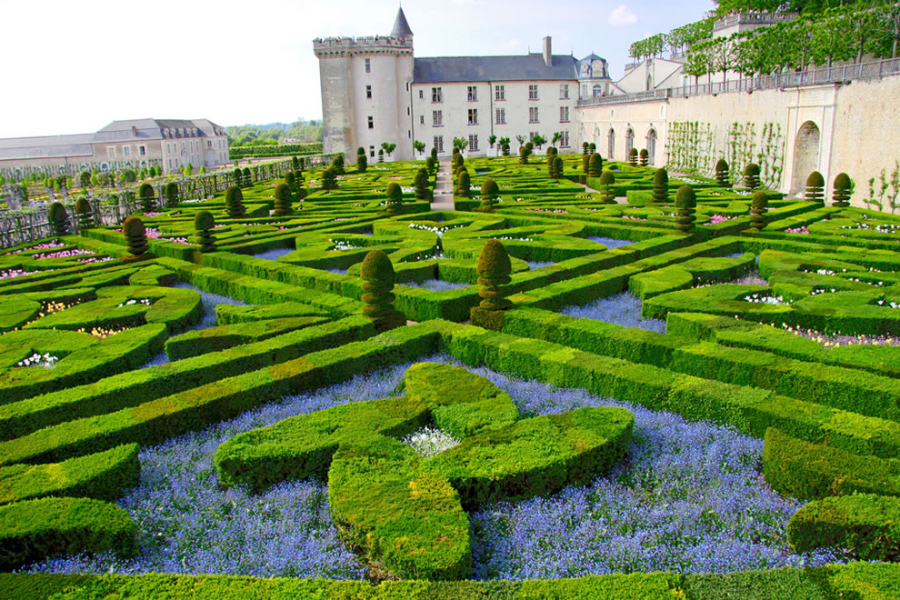 Jardin de l'Amour au Château de Villandry la plupart des jardins