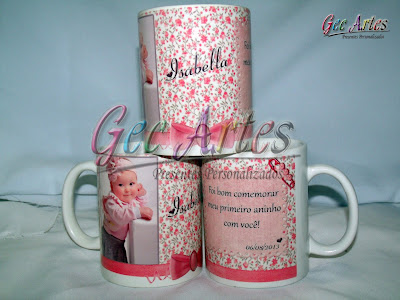 Caneca com fotos, frases, imagens, logomarca é na Loja de Presentes Personalizados GEC ARTES PRESENTES E BRINDES PERSONALIZADOS