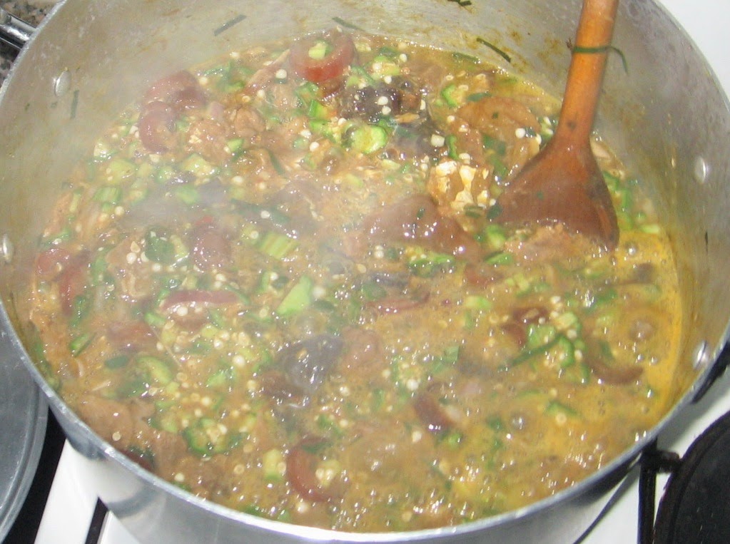 Nigerian Uziza Okro soup
