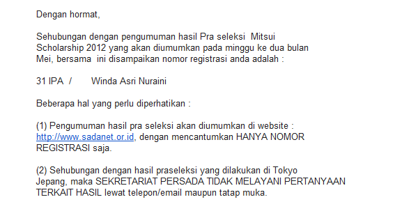 The Wind Is Blowin Pupusnya Mimpi Meraih Ini Mitsui Bussan Scholarship