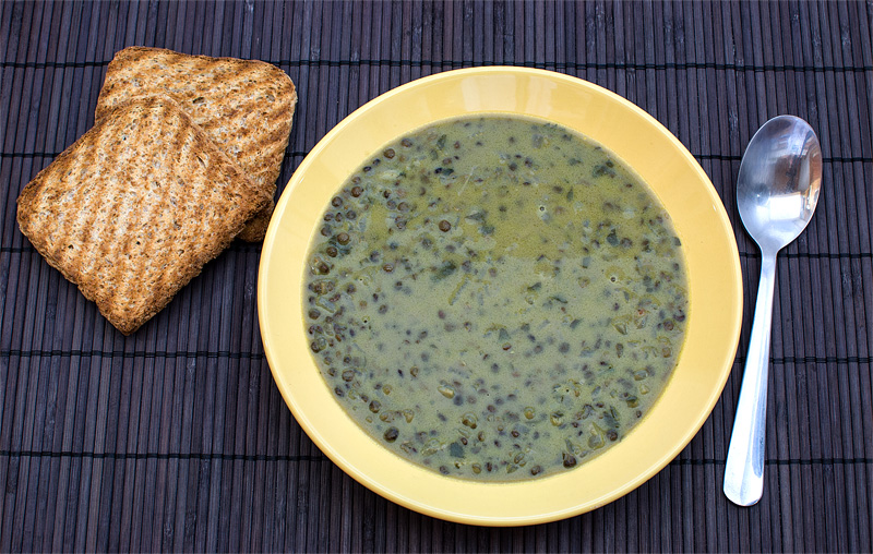 Tajska juha iz zelena leča / Thai Green lentils soup