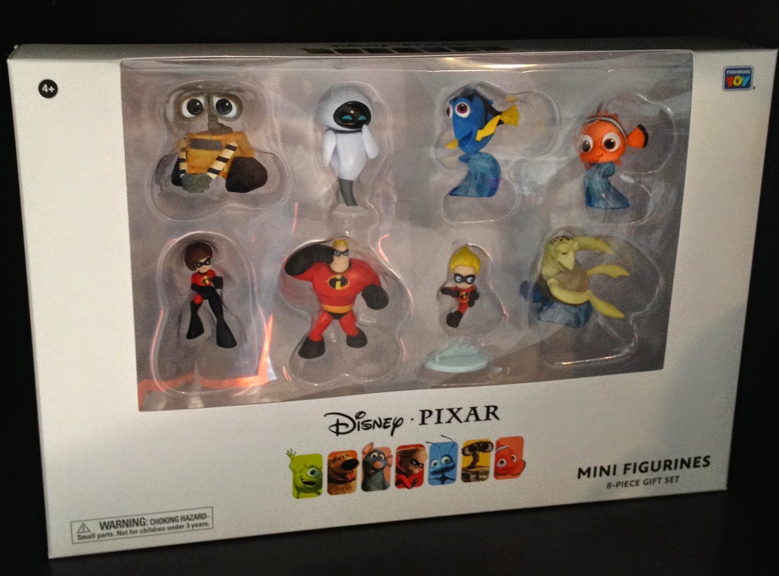 EVE Disney Pixar Exclusive 3 Inch Mini Figure Wall-E Nemo MR Incredible