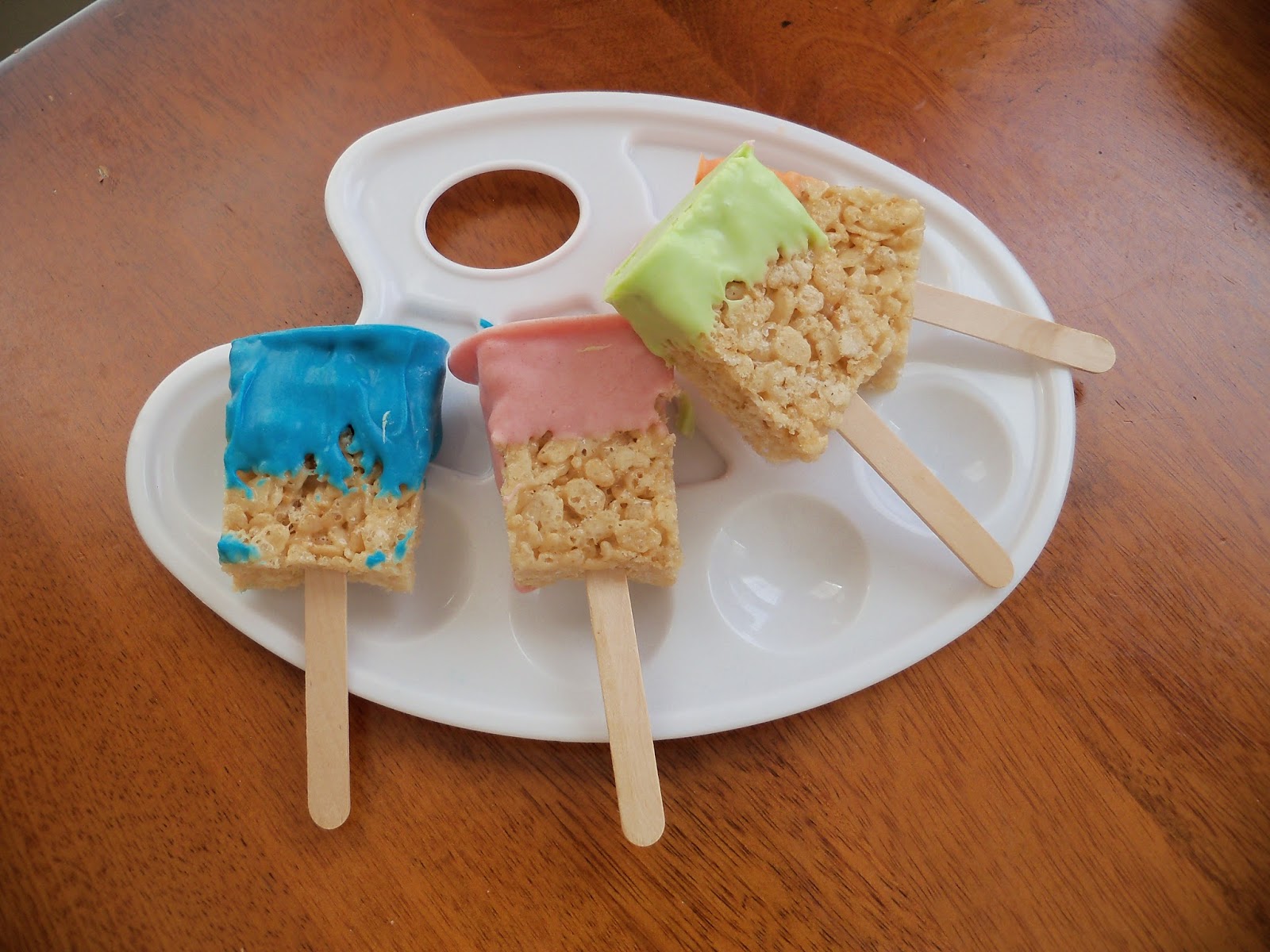 Clare's Contemplations Art Party Krispy Treat Paintbrushes