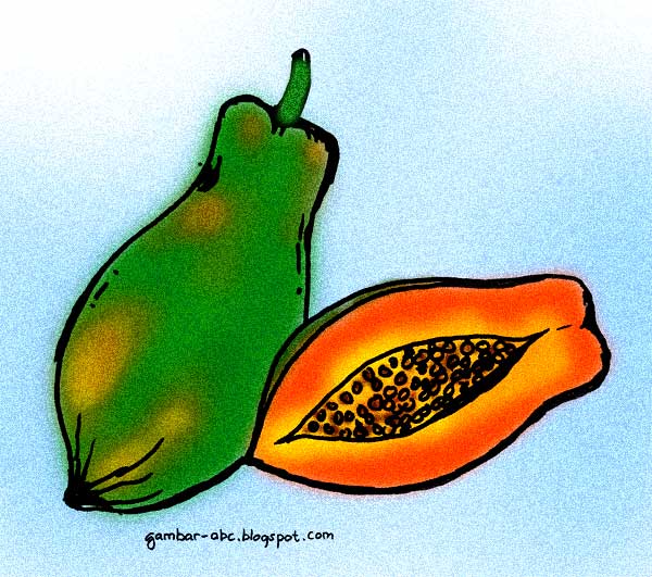 Mewarnai Buah Pepaya