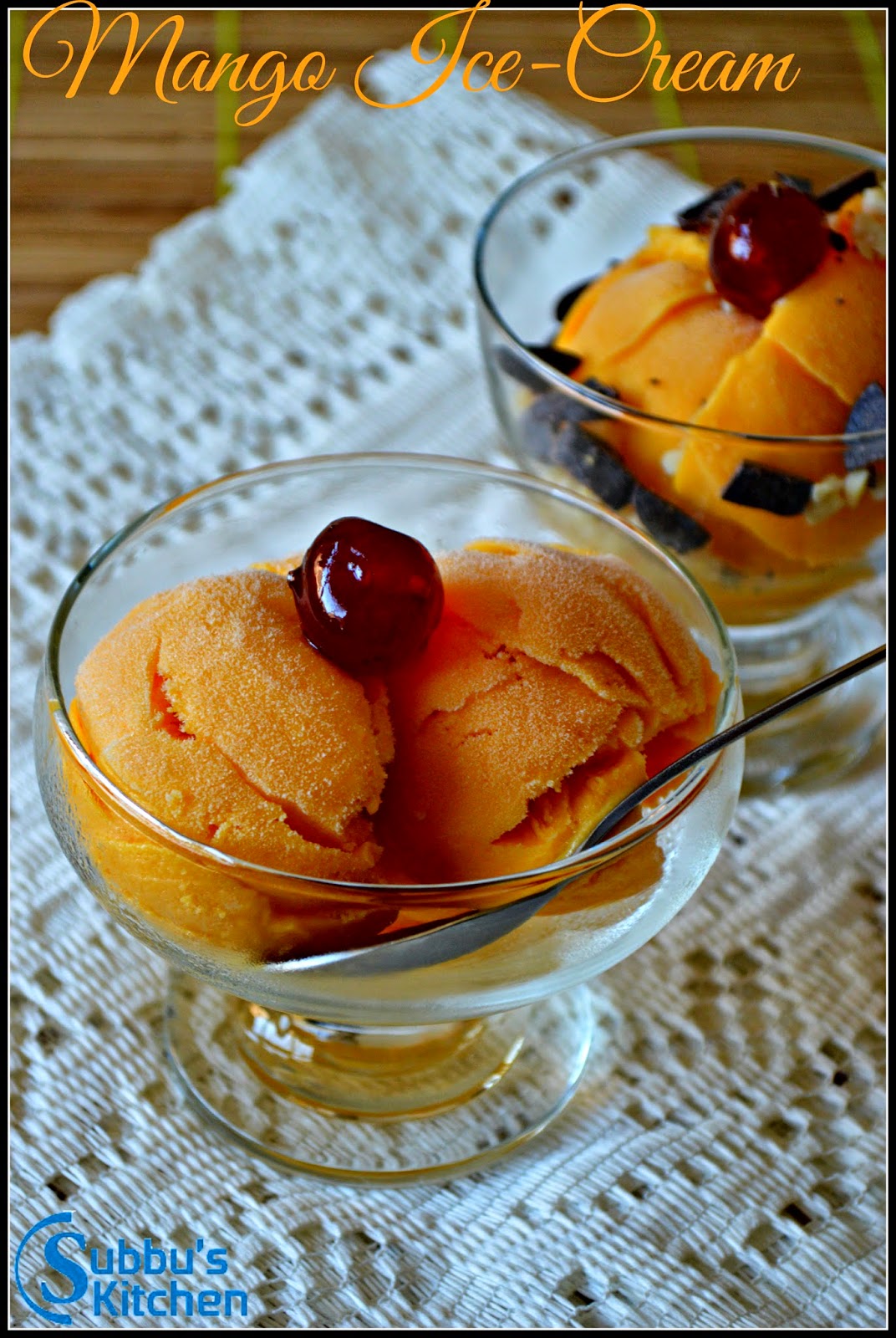 Mango Ice Cream Mango Ice Cream