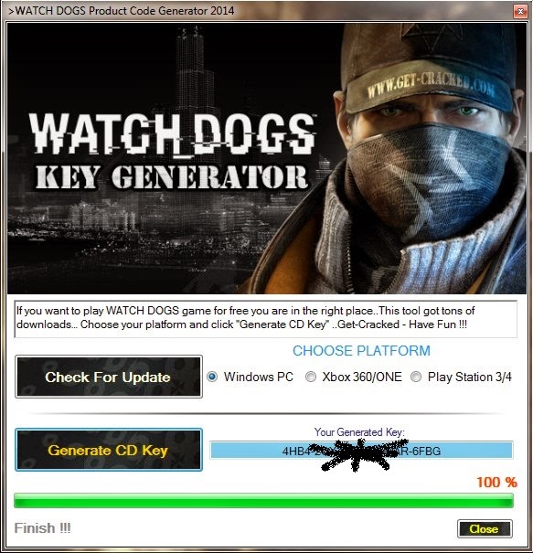 Watch Dogs 2 uplay serial key or number