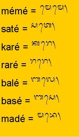 Belajar Aksara Bali Belajar Menulis Aksara Bali Dengan Menggunakan Pengangge Suara Taleng