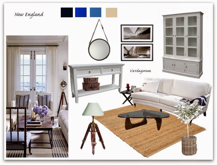 Casa De Magnolia Mood Board Vardagsrum I New Englandstil Casa De Magnolia Mood Board Vardagsrum I New Englandstil