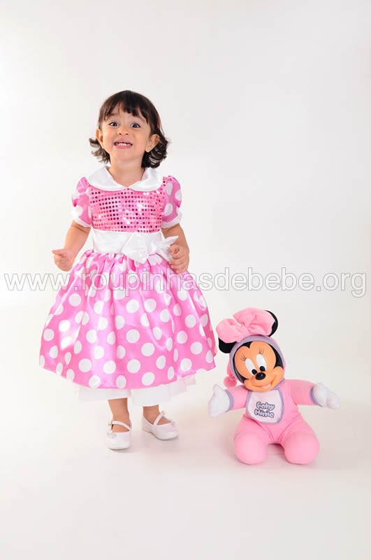 Vestidos da Minnie Rosa ~ Vestidos de Festa para Bebe e Infantil | e