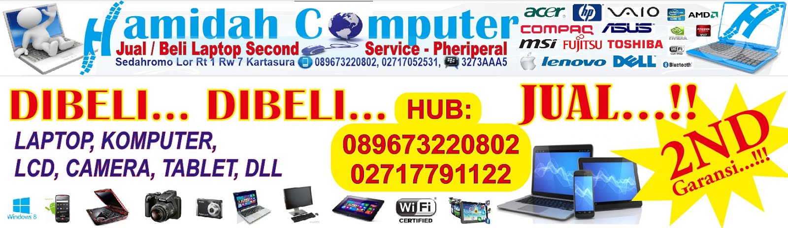 Hamidah Computer - Jual Beli Laptop Second