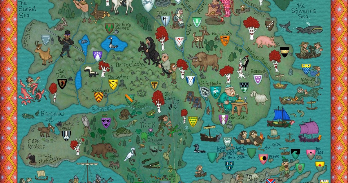 The Trident By Other In Law Game Of Thrones Map Westeros Map Images