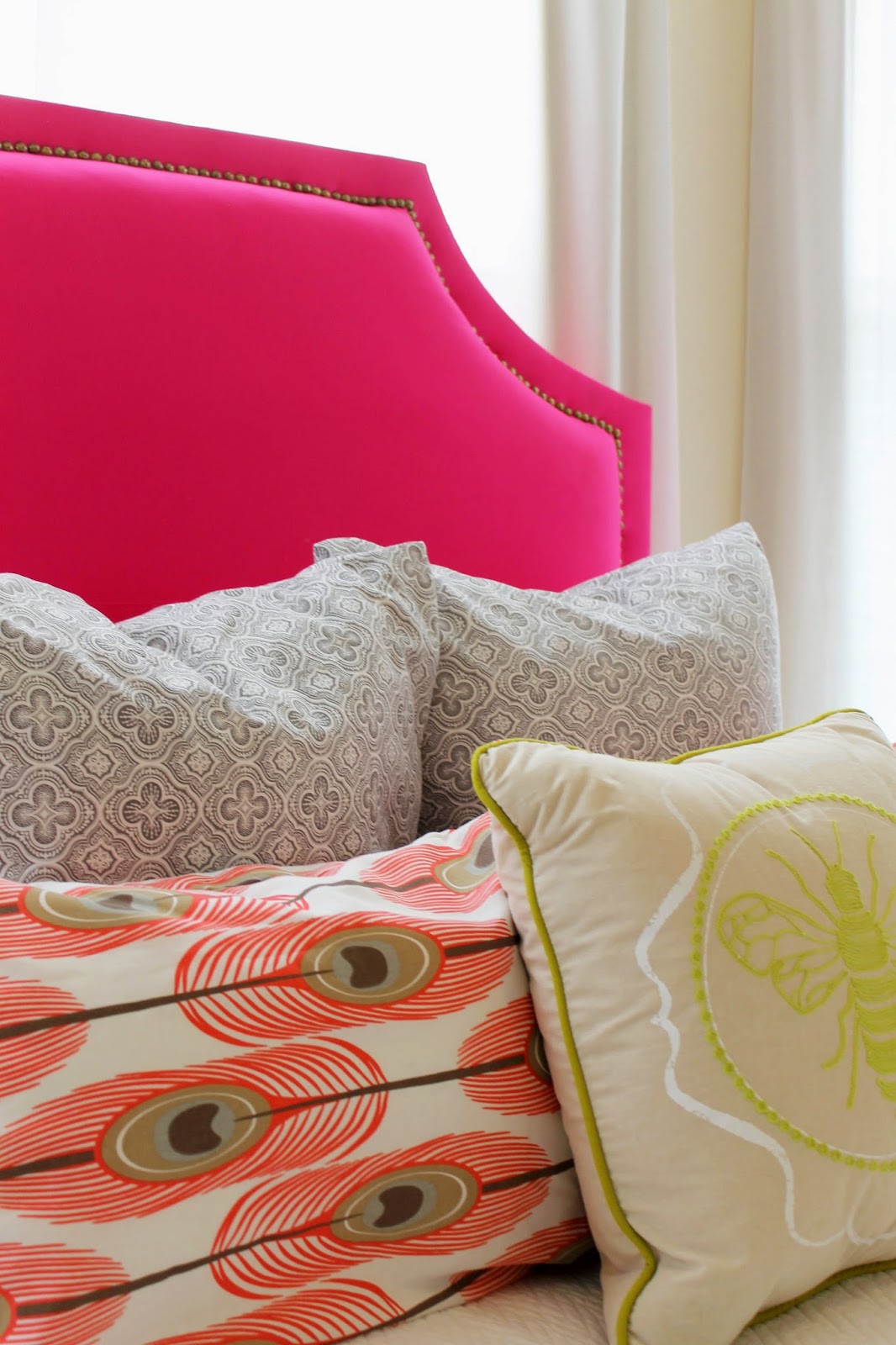 The ragged wren HowTo Pink Upholstered Headboard
