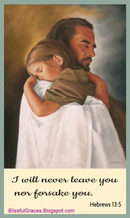 God S Promise I Will Never Leave You With Jesus And Child Picture
