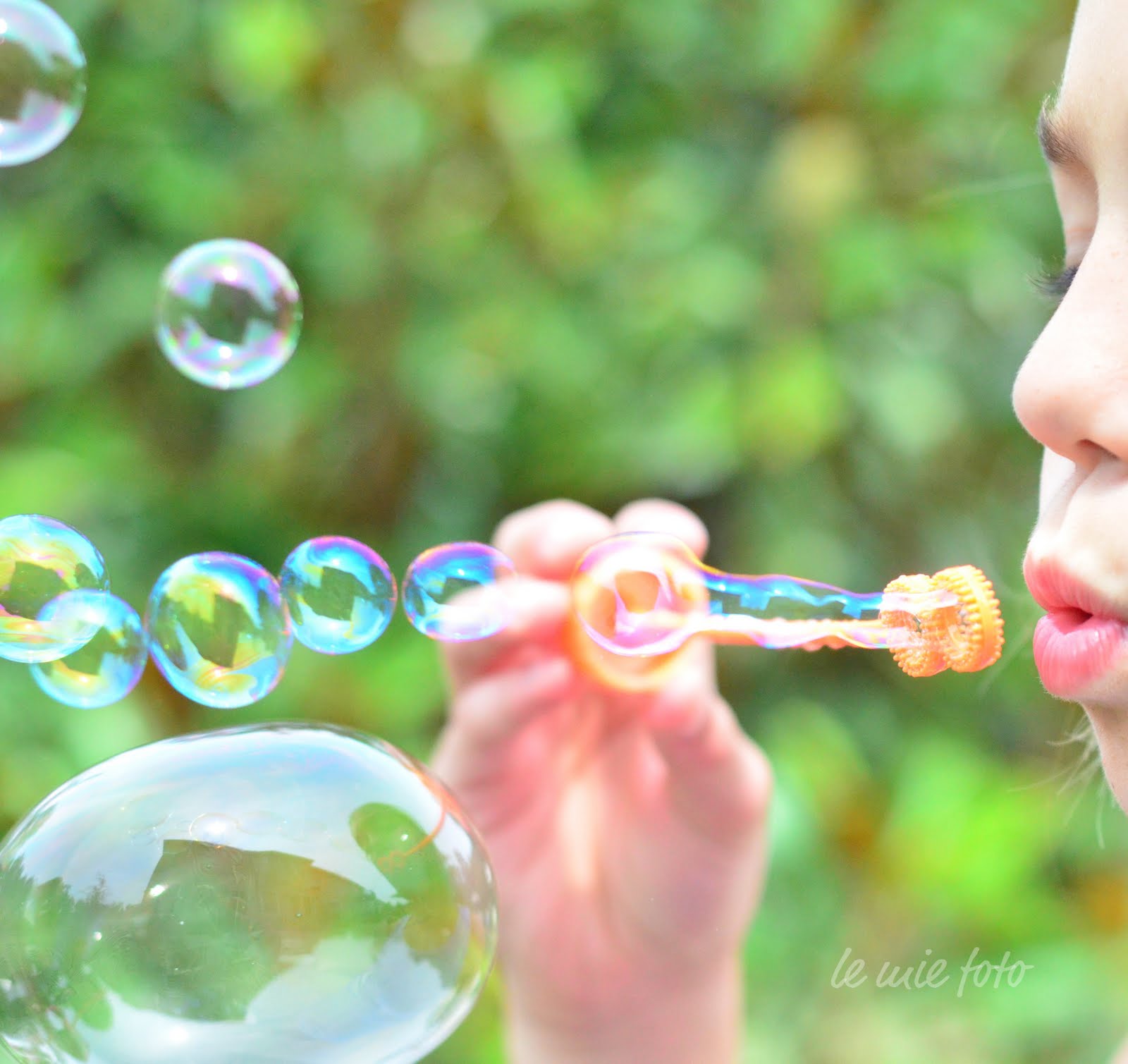 bubble blowing