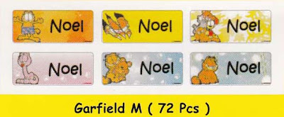 Label Nama Garfield M