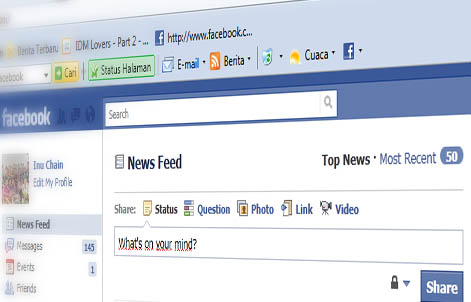 Status fb via Blackberry, via iPhone, dll | Wis Chain