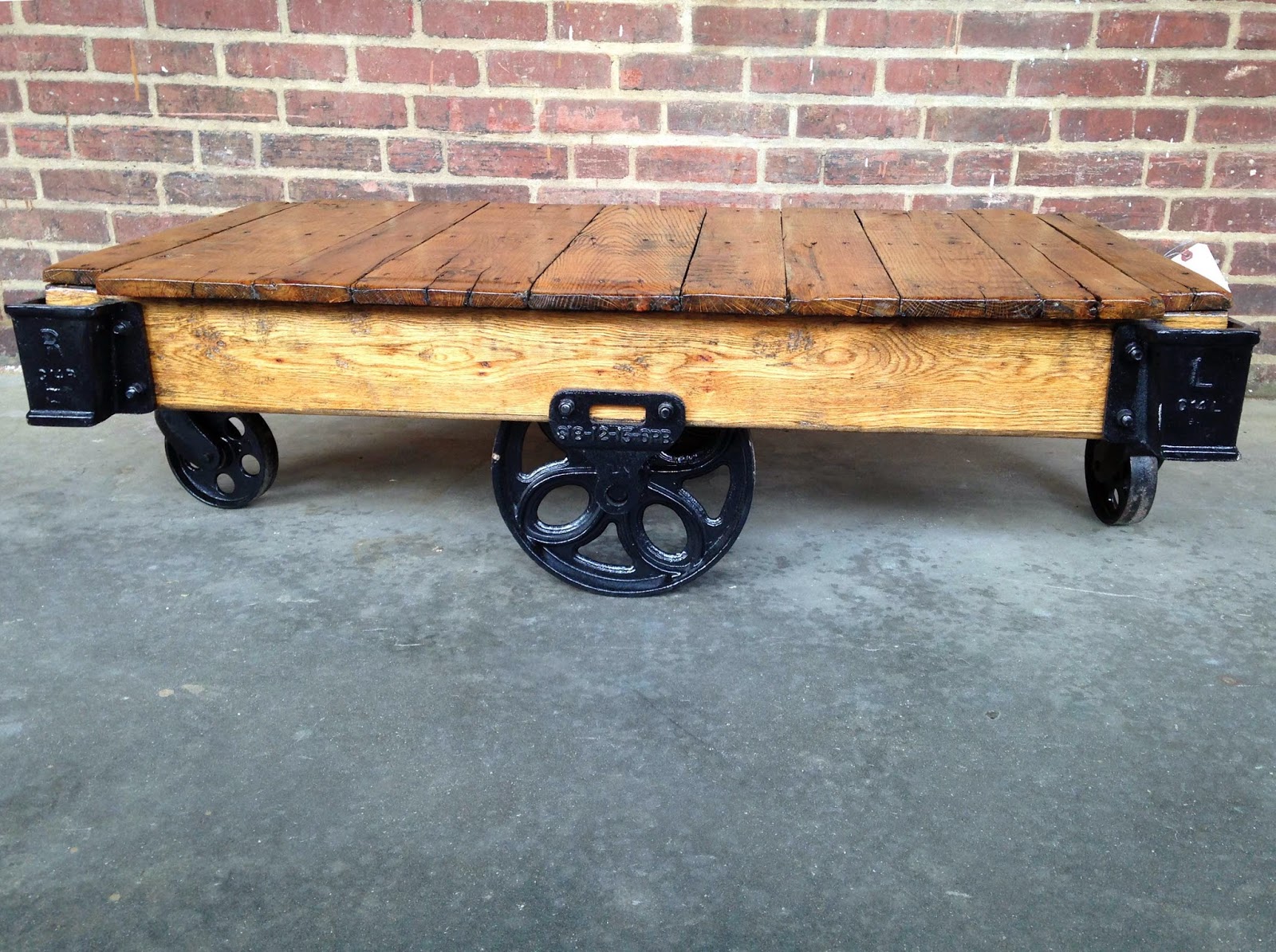 Antique Furniture Factory Cart Coffee Tables New refurbished cart