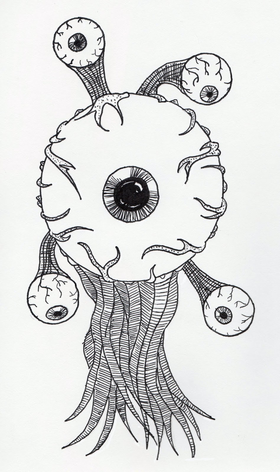Jared Unzipped: Draw Something: Floating Eyeball Monster