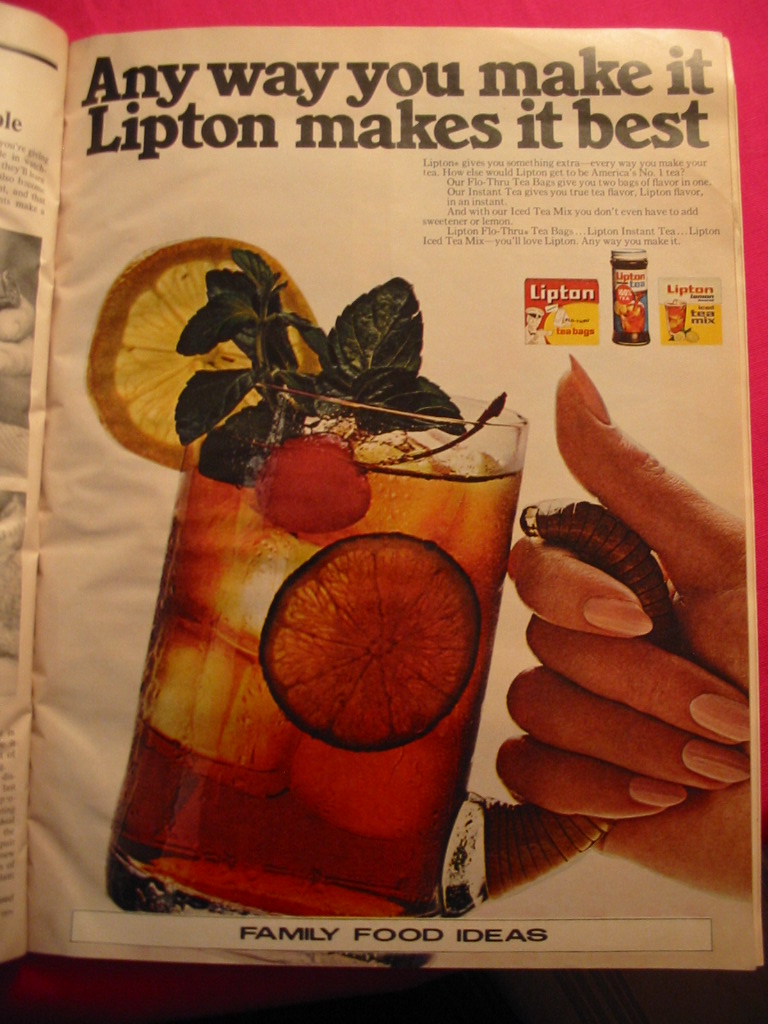gold country girls: Then And Now #81 Lipton Iced Tea