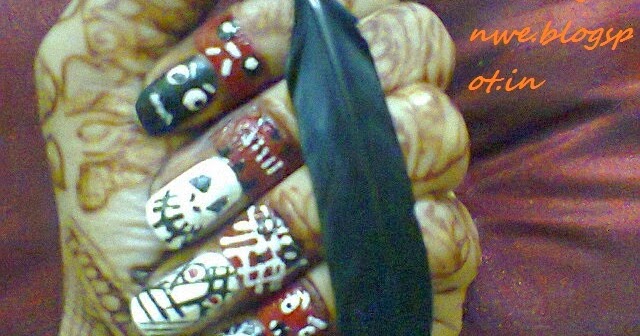 A Halloween Nail Art By Nisha