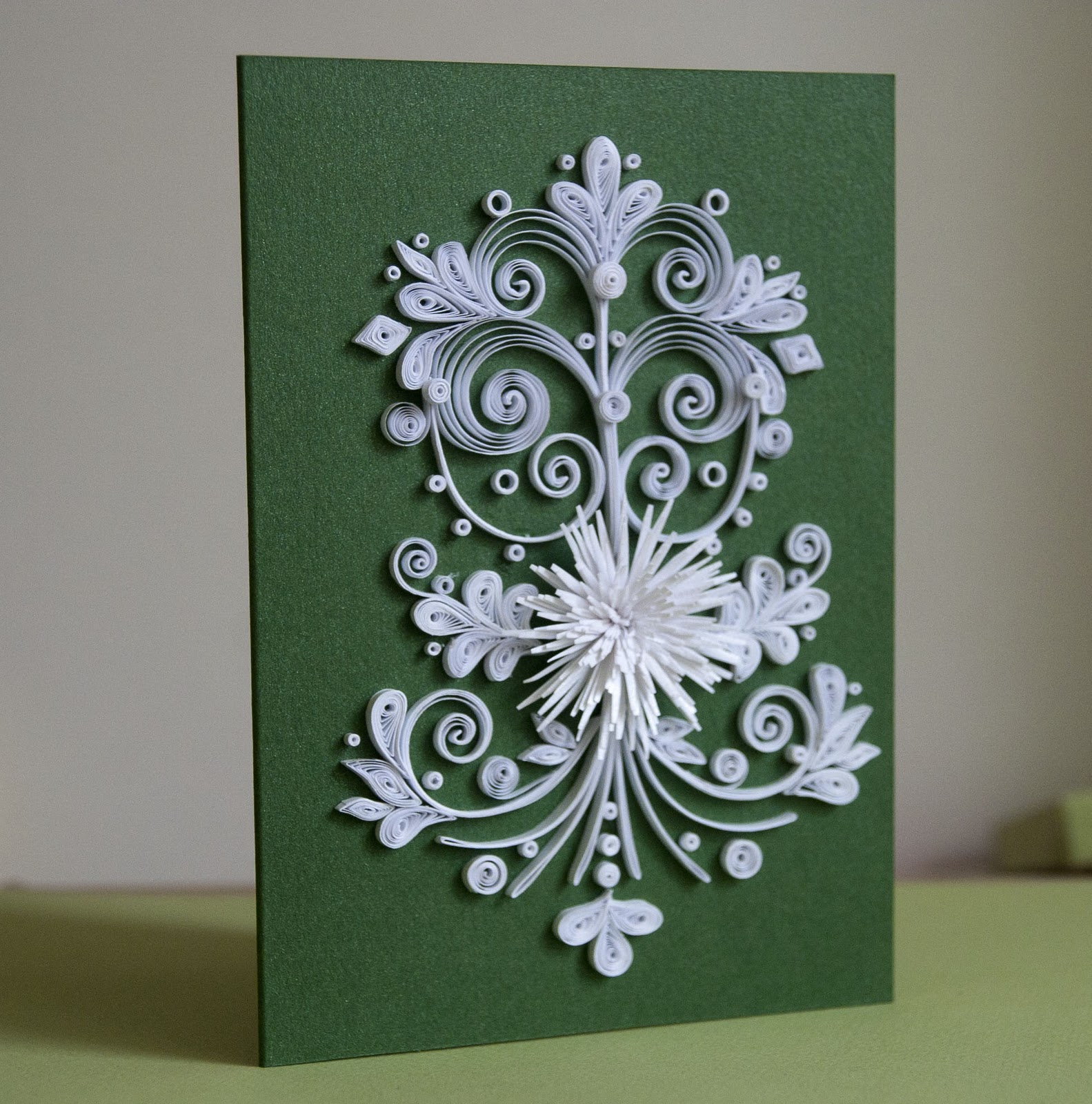 Neli Quilling Art Quilling card white