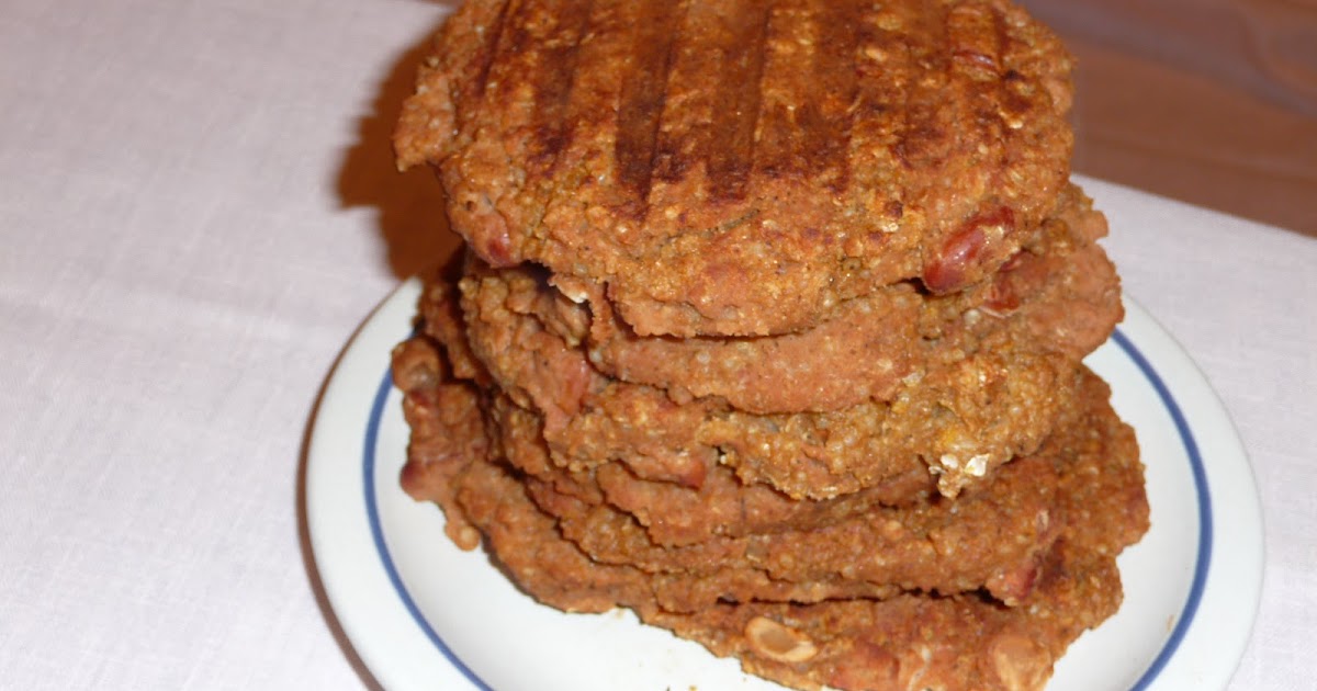 PinkVegan Refried Beans and Quinoa Burgers