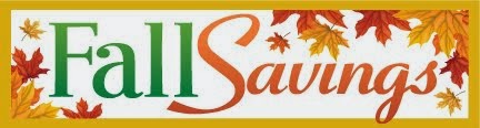 Fall Saving Banners, Posters, and Tags