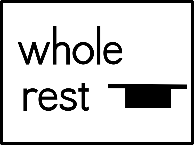 a whole rest a whole rest