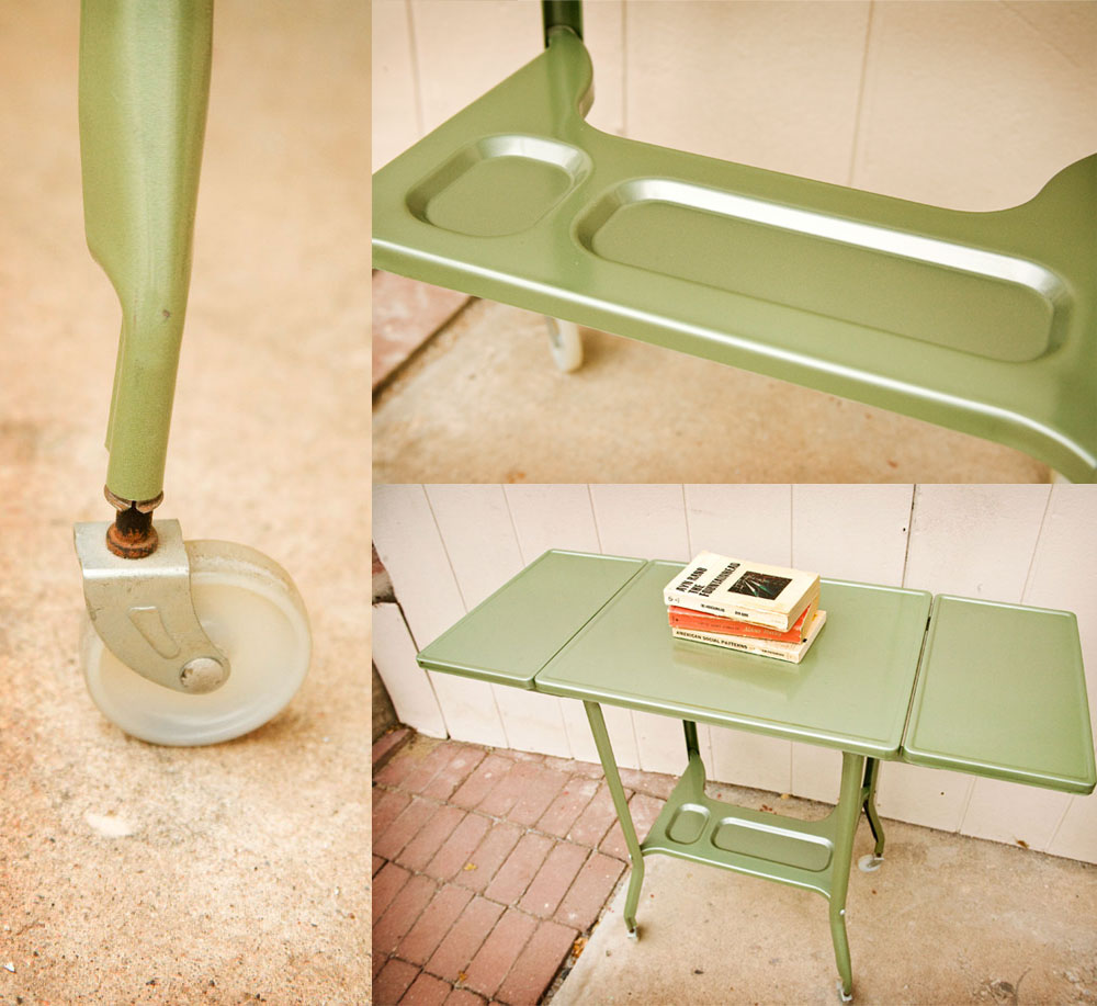 The Two Sparrows Vintage Industrial Typewriter Cart